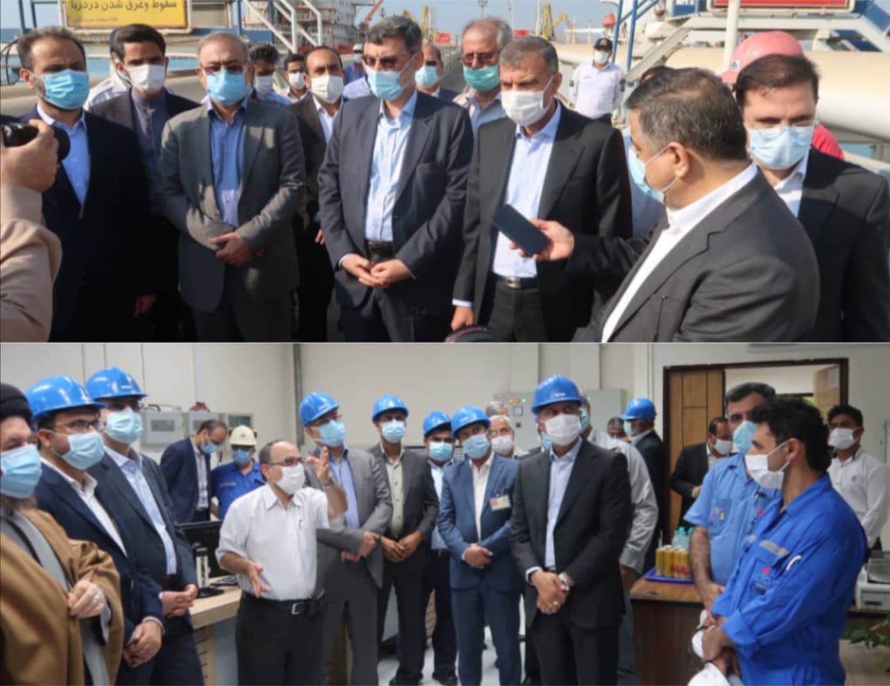 ‌‌بازديد از تاسيسات نفتی اسكله شهید رجايی